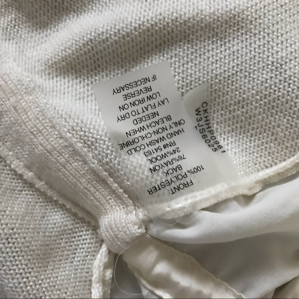 Calvin Klein cream knit tunic silky front - Picture 7 of 7